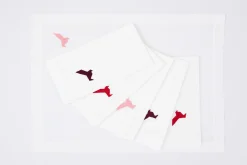 Flamant X Charles Kaisin<Flamant ORIGAMI, set de table, broderie, set de 6 Mixte