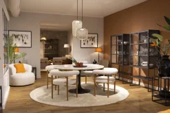 Fauteuils|Sièges<Flamant ORLANDO, fauteuil, bouclé, Blanc