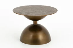 Tables De Salon|Tables De Salon<Flamant SO, table basse, ronde, métal Or