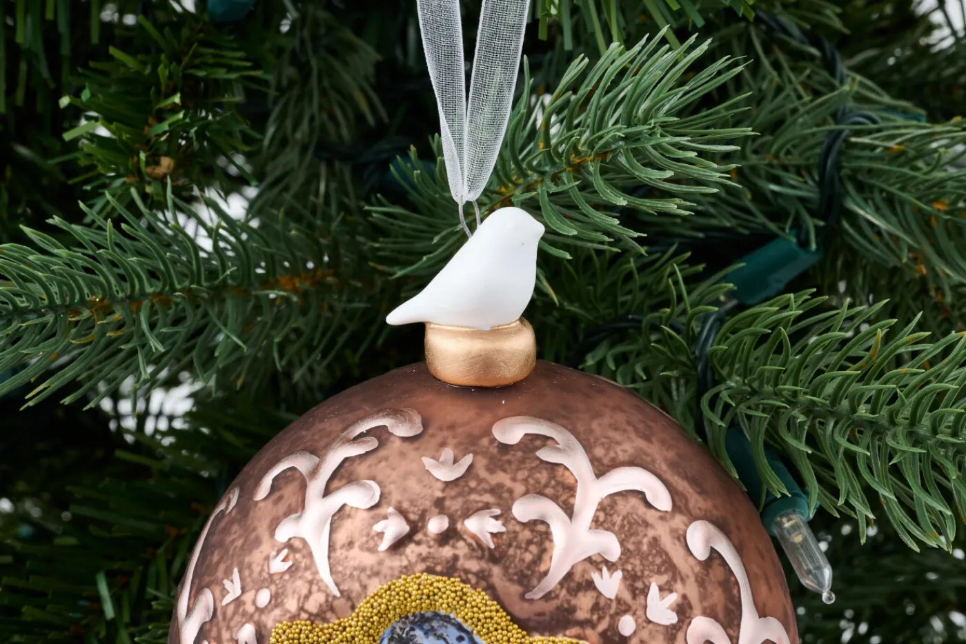 Boules De Noël|Boules De Noël<Flamant OSTER, boule de Noël Rose