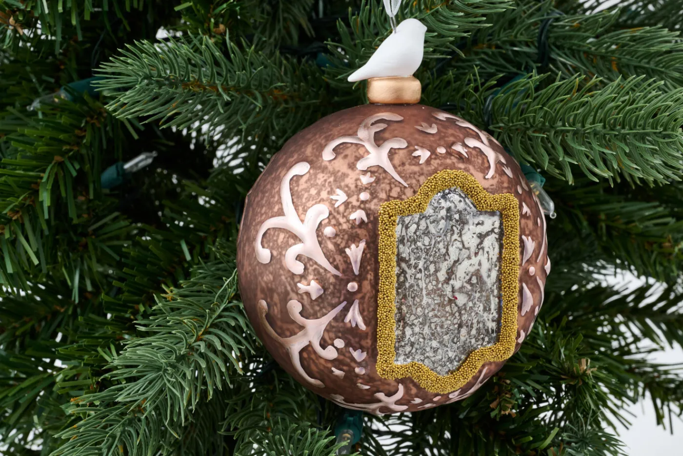 Boules De Noël|Boules De Noël<Flamant OSTER, boule de Noël Rose