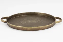 Accessoires|Plateaux<Flamant PAISLEE, plateau, métal, rond Or