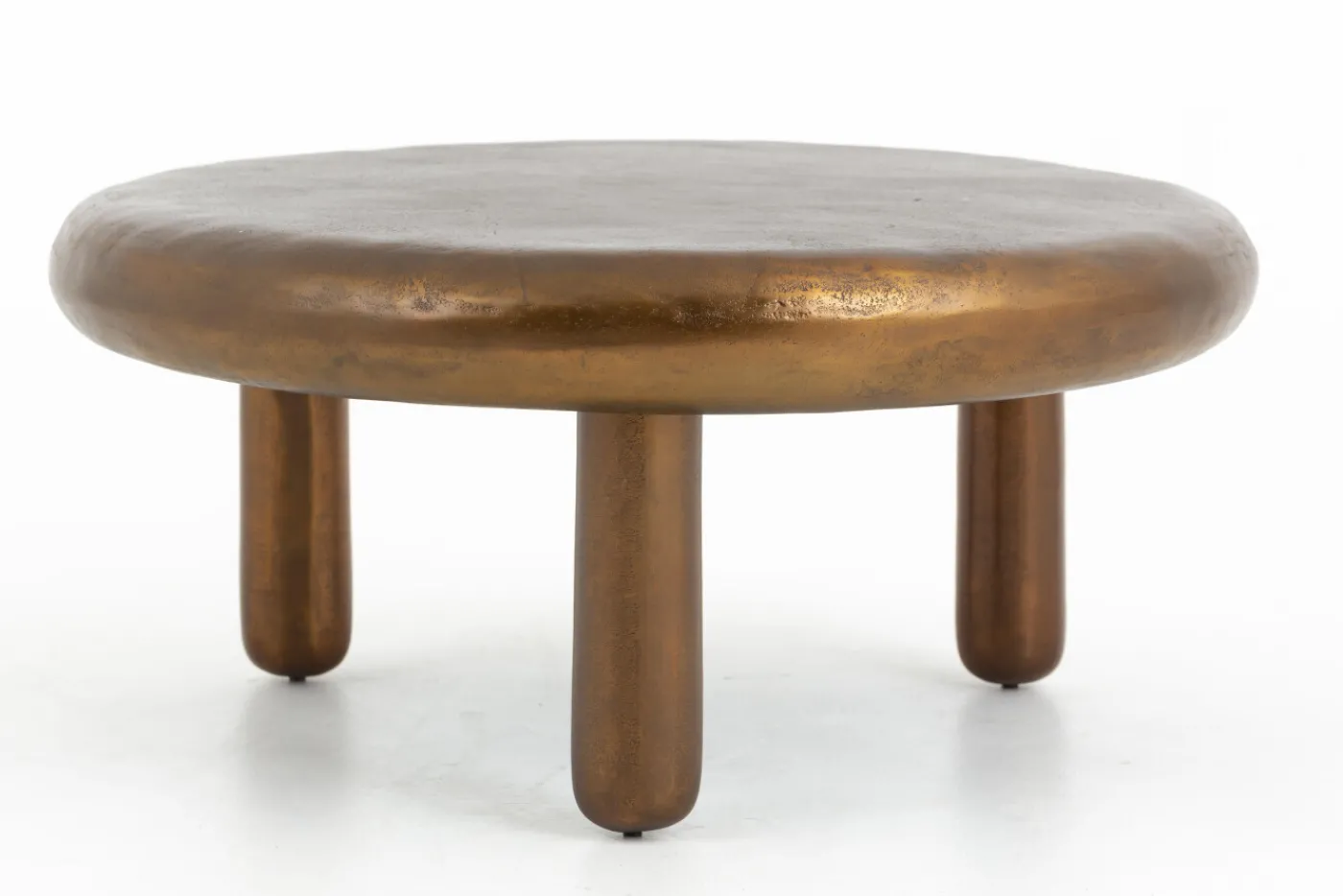 Tables De Salon|Tables De Salon<Flamant PAMPLONA, table basse, ronde, métal Or