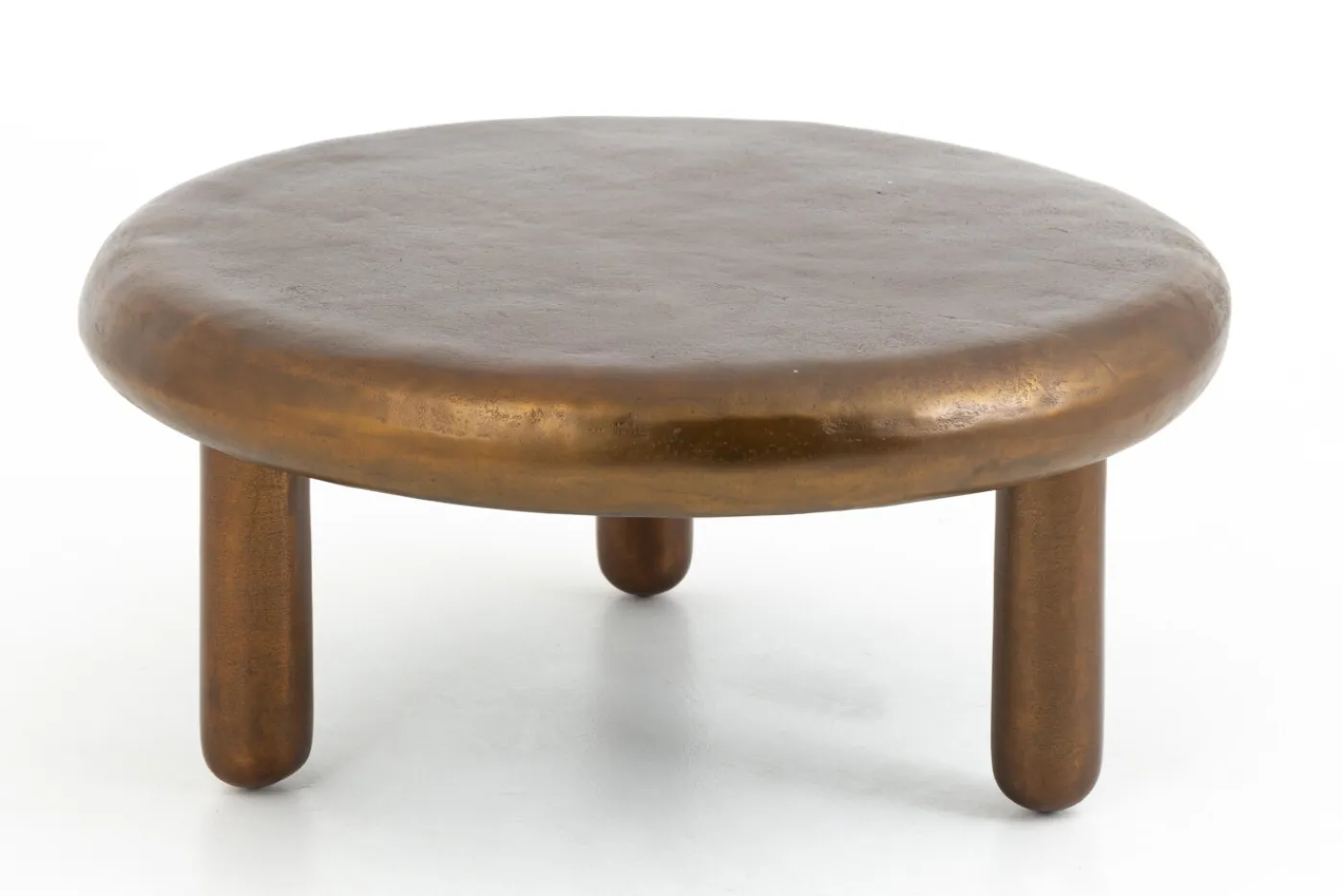 Tables De Salon|Tables De Salon<Flamant PAMPLONA, table basse, ronde, métal Or