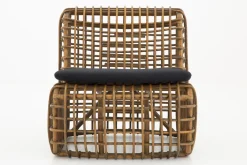 Banquettes|Fauteuils<Flamant PAULINE, fauteuil de jardin, avec coussin Brun
