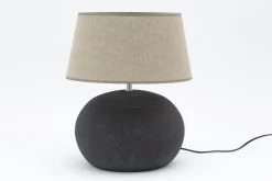 Lampes|Lampes De Table Et De Bureau<Flamant PETAL, lampe de table, argile Noir