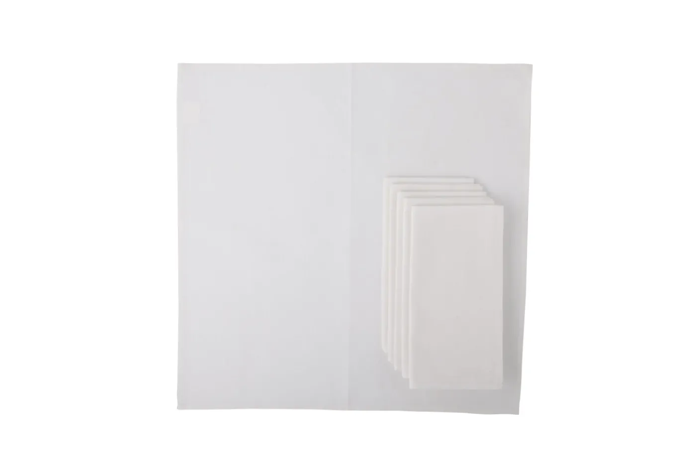 Serviettes|Textile<Flamant PHILLS, serviette, , set de 6 Blanc