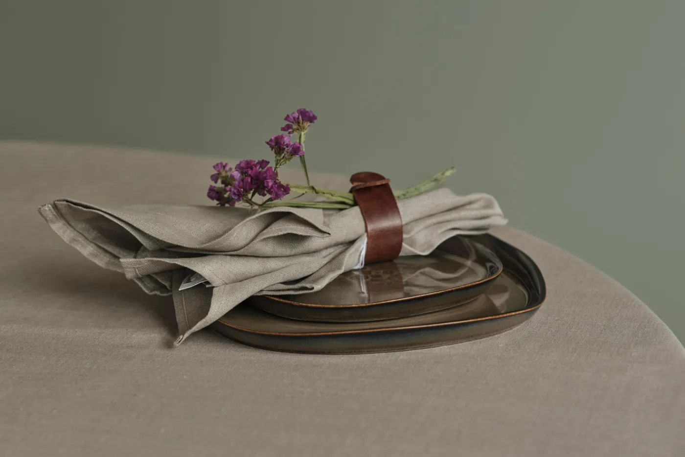 Serviettes|Textile<Flamant PHILLS, serviette, flax, set de 6 Blanccassé