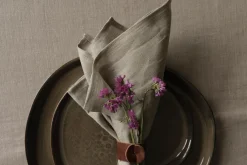 Serviettes|Textile<Flamant PHILLS, serviette, flax, set de 6 Blanccassé