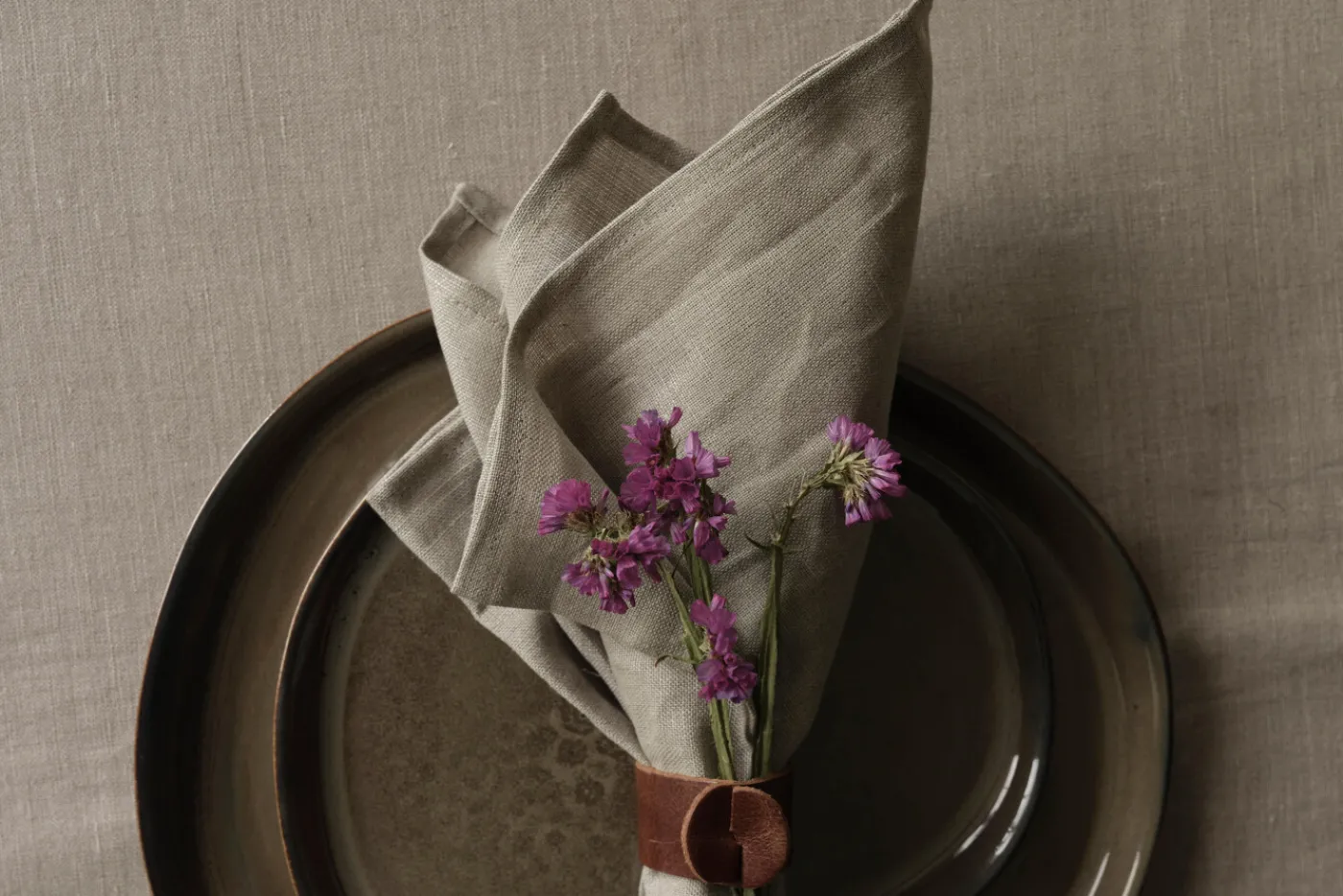 Serviettes|Textile<Flamant PHILLS, serviette, flax, set de 6 Blanccassé