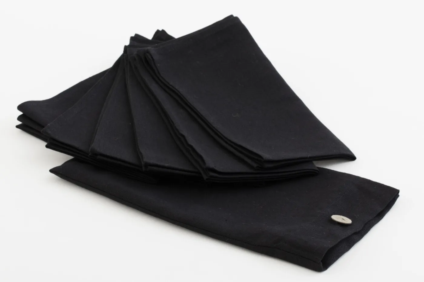 Serviettes|Textile<Flamant PHILLS, serviette, , set de 6 Noir