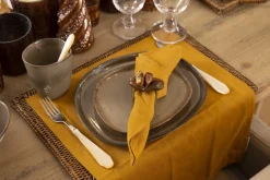 Sets De Table Et Porte-Couverts|Textile<Flamant PHILLS, set de table, camel, set de 6 Brun
