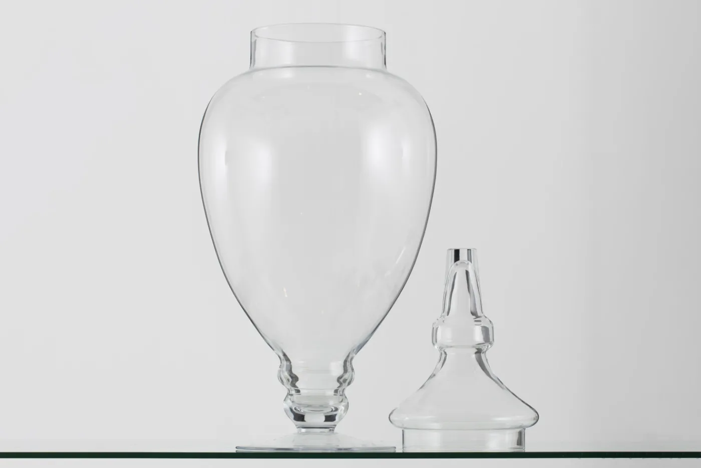 Bonbonnières|Bonbonnières<Flamant PIKE, bonbonnière, verre, L Transparent