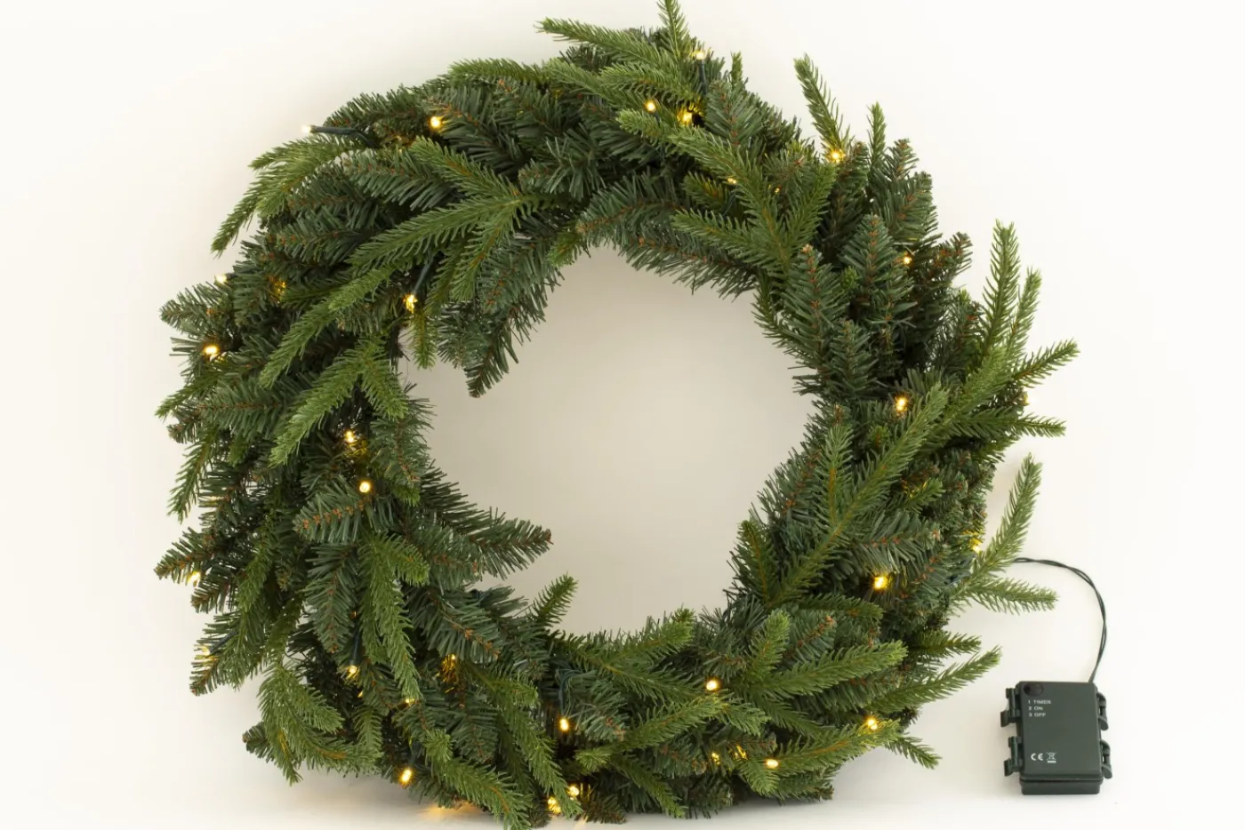 Couronnes De Noël|Couronnes De Noël<Flamant PINUS, Guirlande de Noël, avec 50 leds, 50cm Vert