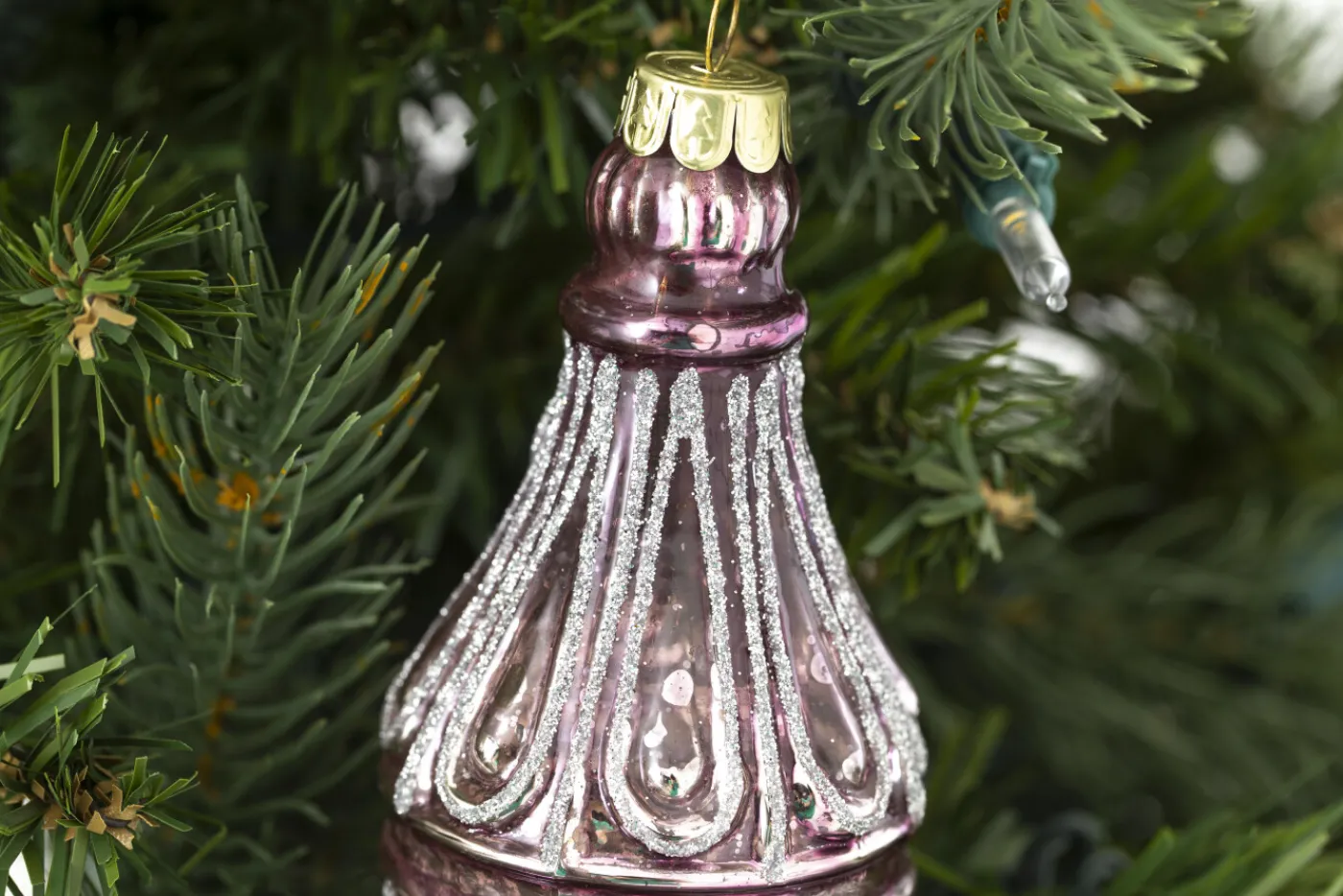 Boules De Noël|Boules De Noël<Flamant PIVOINE, pendentif Noël, modèle 1 Rose