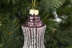 Boules De Noël|Boules De Noël<Flamant PIVOINE, pendentif Noël, modèle 2 Rose