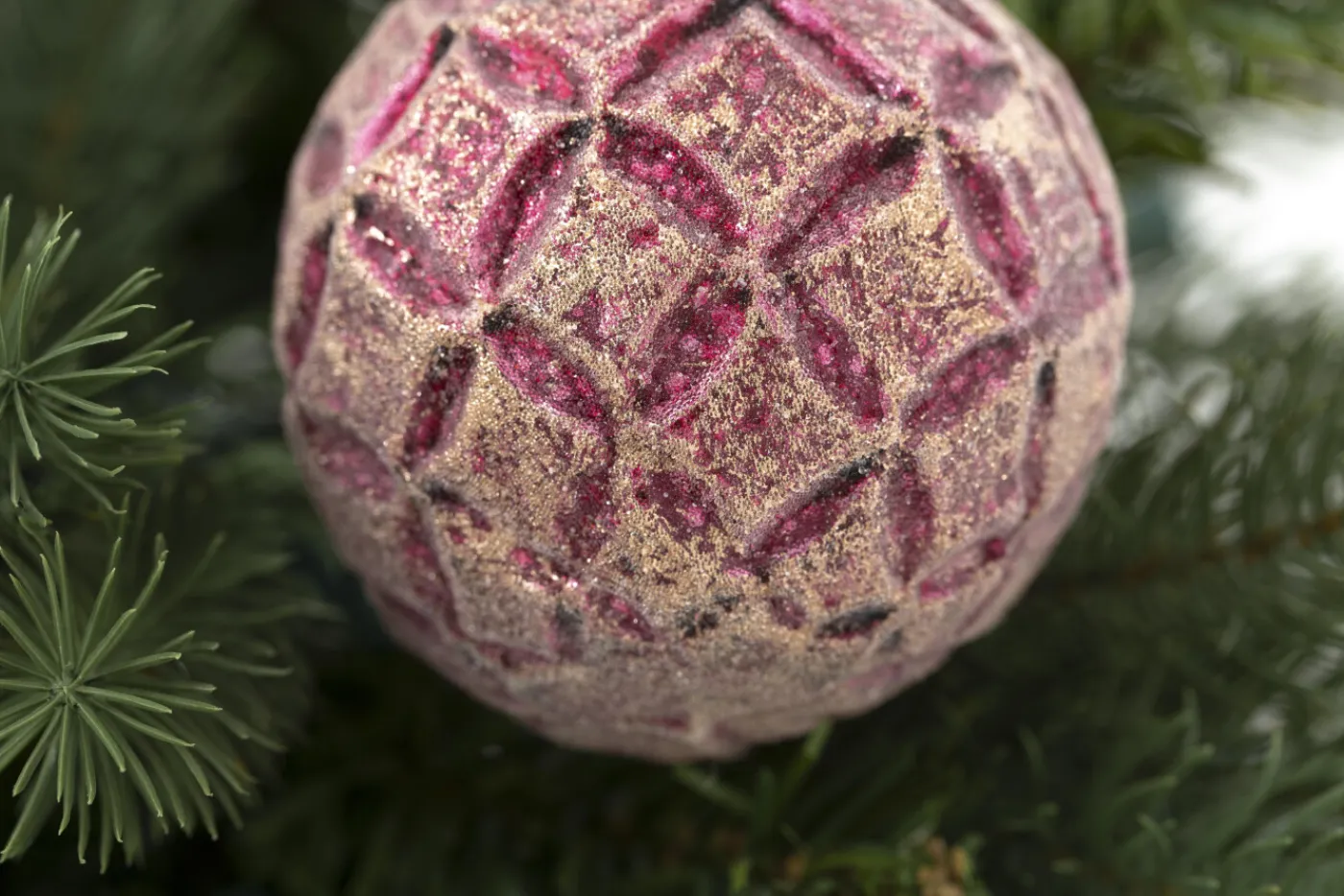 Boules De Noël|Boules De Noël<Flamant POPA, boule de Noël Rose