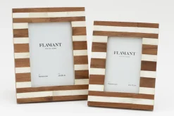 Cadres Photo|Cadres Photo<Flamant PORDIS, cadre photo, bois et os, 10x15 Mixte