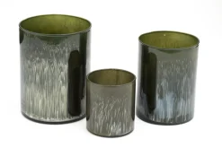 Porte Bougie, Chauffe-Plats Et Photophores|Porte Bougie, Chauffe-Plats Et Photophores<Flamant PUNTO, photophore, verre, L Vert