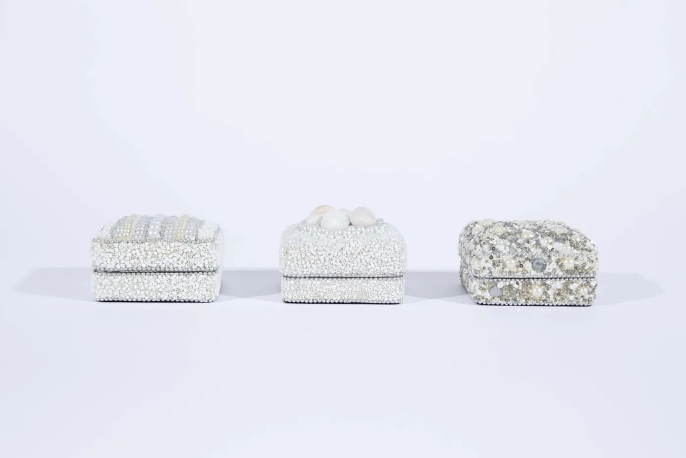 Paniers|Décoration<Flamant QUADRIO, boîte, S, set of 3 Argent