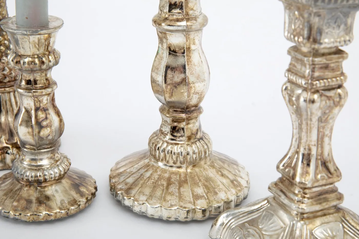 Chandeliers|Chandeliers<Flamant RAMSEY, bougeoir, verre mercuré Or