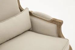 Fauteuils|Sièges<Flamant RANOMI, fauteuil, lin naturel Blanccassé