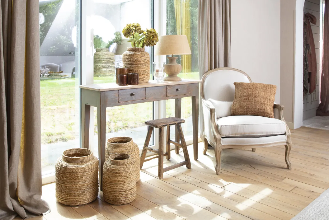 Poufs Et Bouts De Canapé|Sièges<Flamant RENSKE, tabouret, bois