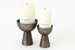 Chandeliers|Chandeliers<Flamant RESI, bougeoir, métal, L Noir