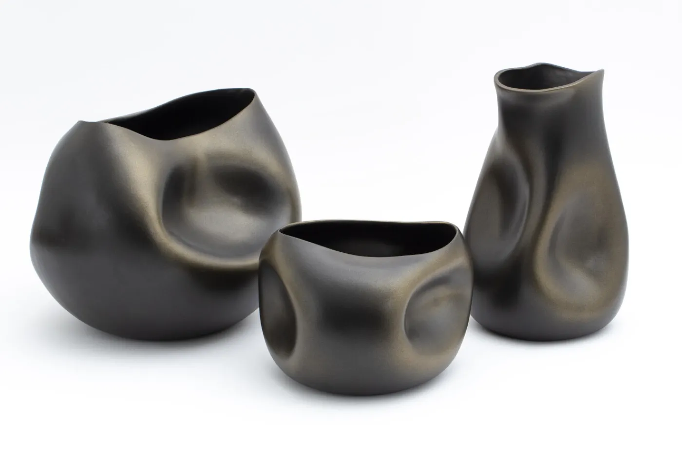 Décoration|Pots Et Vases<Flamant REYNOLDS, vase, céramique, bronze, modèle 4 Brun