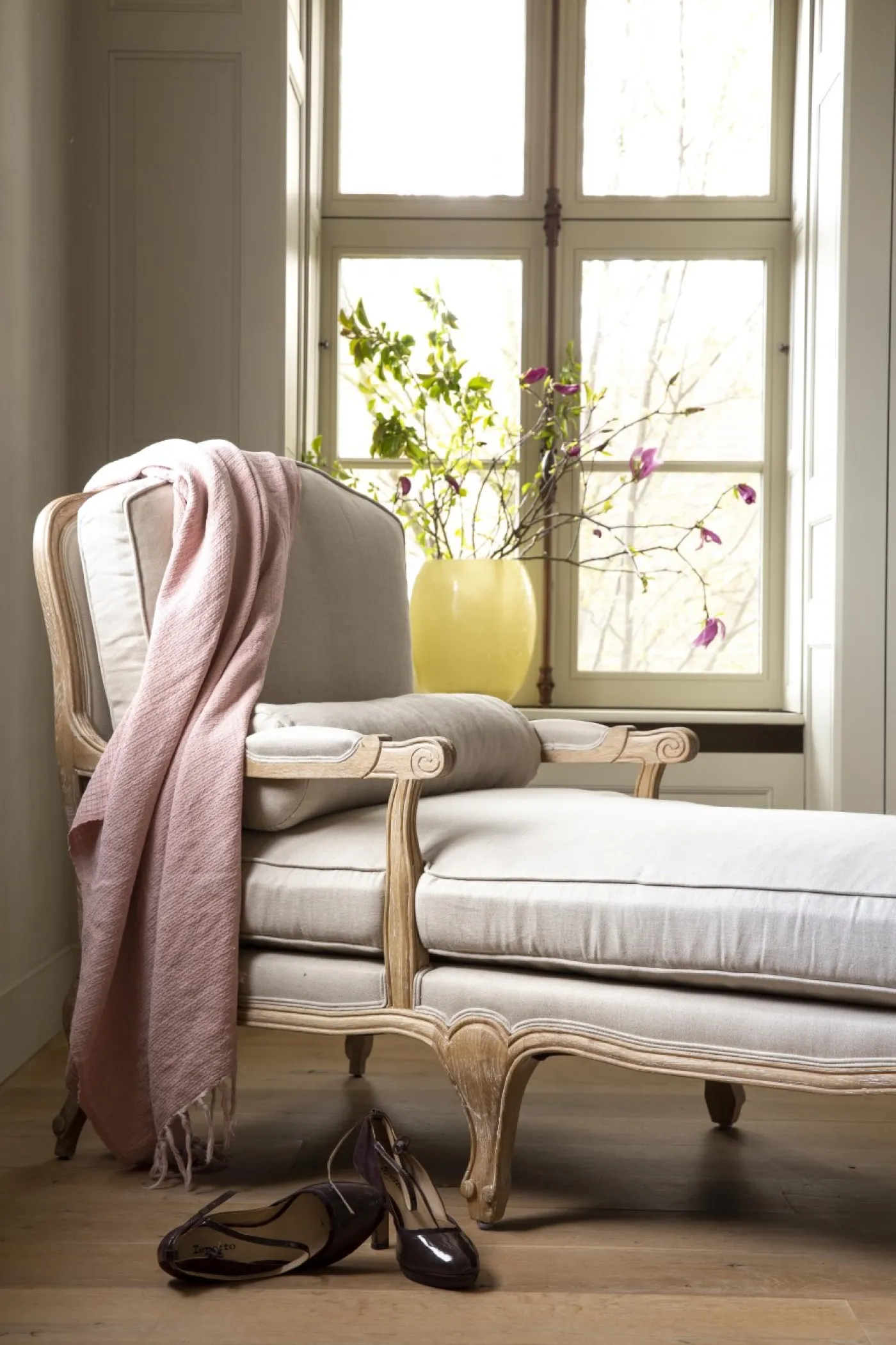Fauteuils|Sièges<Flamant RICHELLE, chaise longue, lin naturel Blanccassé