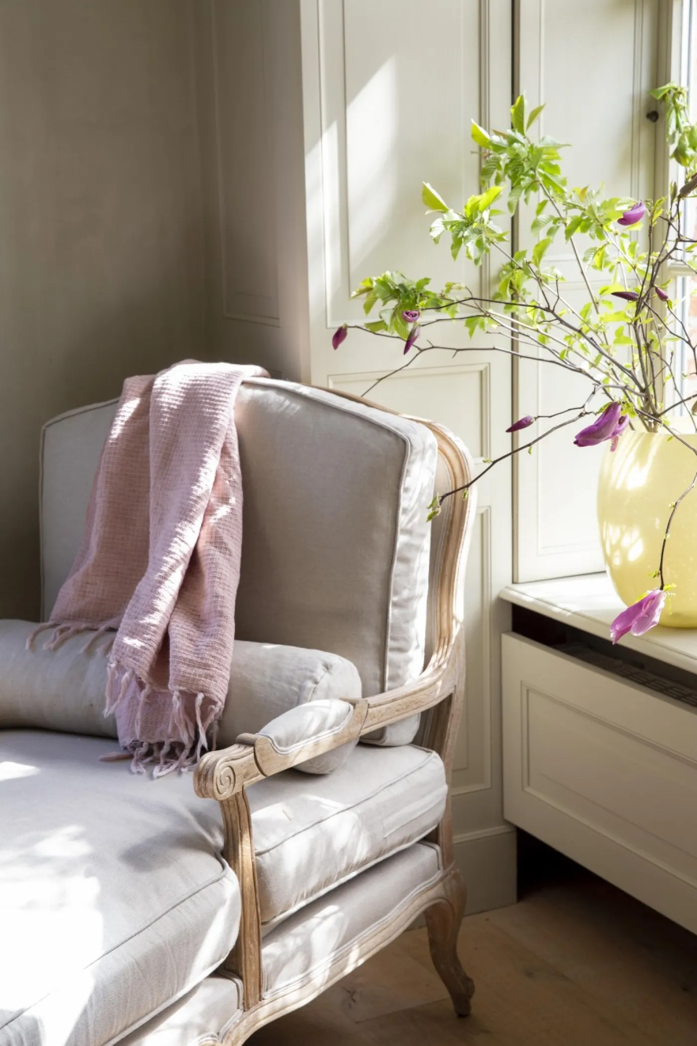 Fauteuils|Sièges<Flamant RICHELLE, chaise longue, lin naturel Blanccassé