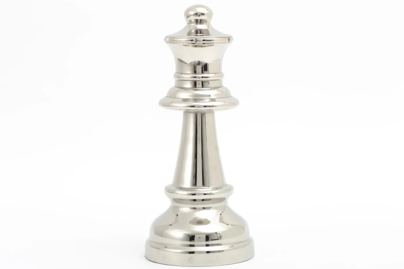 Statuettes Et Objets|Décoration<Flamant ROBBINS, pièce d'échecs, reine, nickel Argent