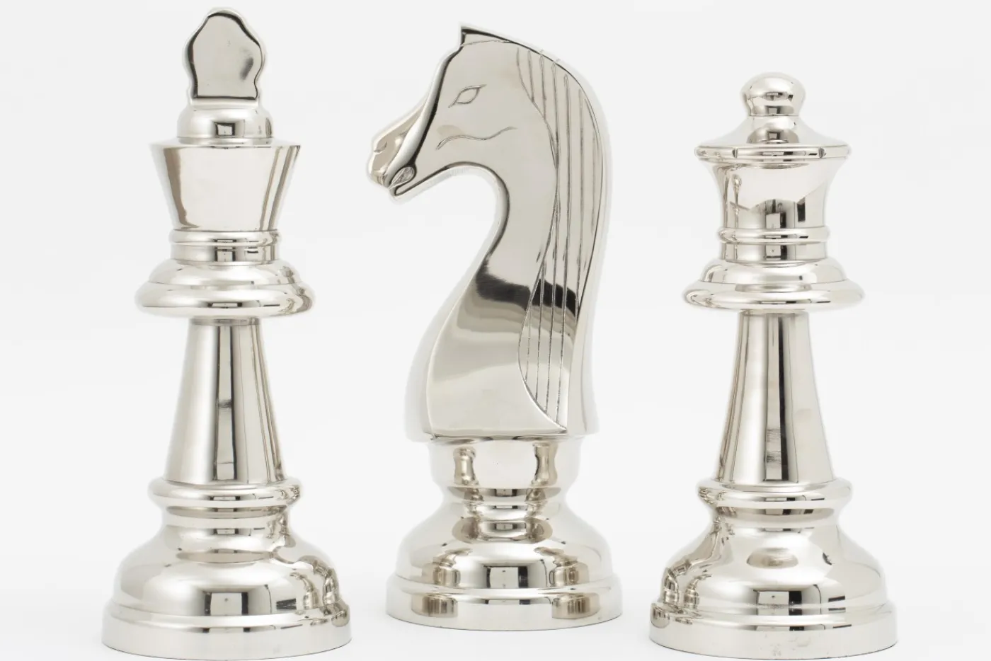 Statuettes Et Objets|Décoration<Flamant ROBBINS, pièce d'échecs, reine, nickel Argent