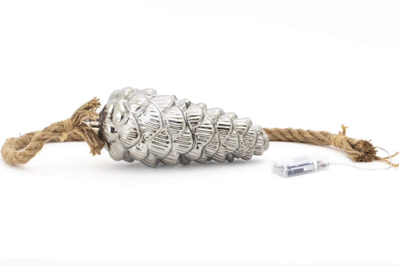 Boules De Noël|Boules De Noël<Flamant RODNEY, pendentif Noël, avec leds Argent