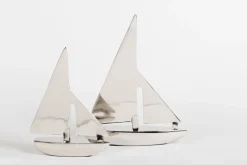Statuettes Et Objets|Décoration<Flamant ROHAN, voilier, nickel, S Argent