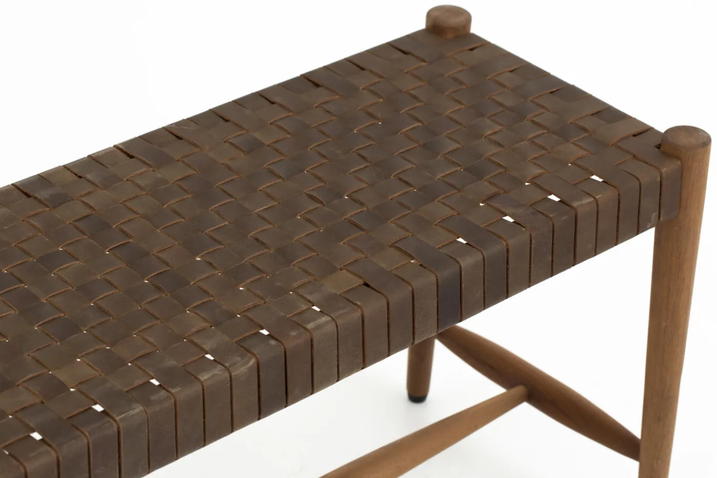 Poufs Et Bouts De Canapé|Sièges<Flamant ROMANO, banc, lanières de cuir Brun