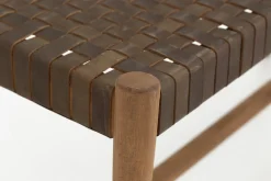 Poufs Et Bouts De Canapé|Sièges<Flamant ROMANO, banc, lanières de cuir Brun