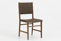 Chaises|Chaises<Flamant ROMANO, chaise, lanières de cuir Brun