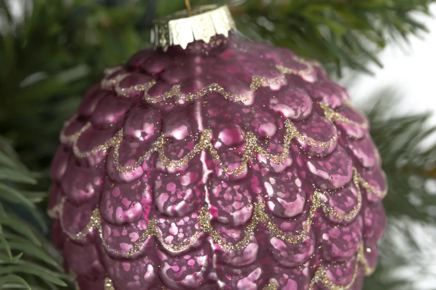 Boules De Noël|Boules De Noël<Flamant RUSTICA, boule de Noël Rose