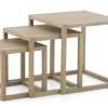 Tables D’Appoint & Consoles|Tables D’Appoint & Consoles<Flamant SALVO, bout de canapé, chêne altéré, set de 3