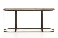 Tables D’Appoint & Consoles|Tables D’Appoint & Consoles<Flamant SAM, table console, bois et métal, 3 parties Brun