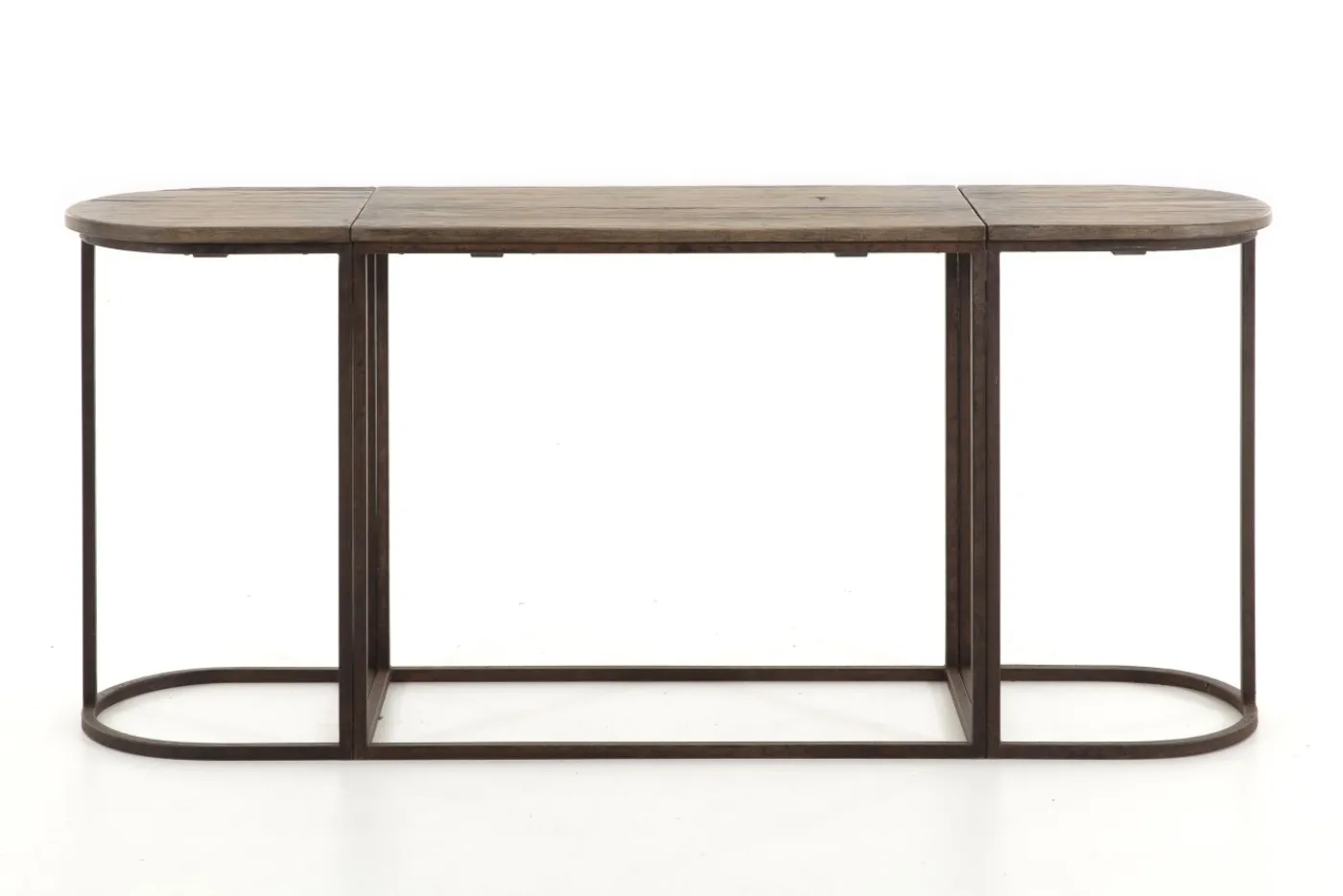 Tables D’Appoint & Consoles|Tables D’Appoint & Consoles<Flamant SAM, table console, bois et métal, 3 parties Brun