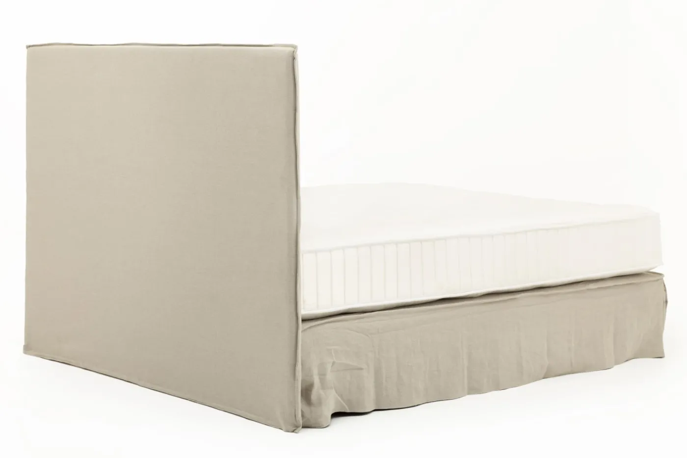 Lits|Lits<Flamant SANDRINE, lit double, avec tête de lit, couverture, 180cm