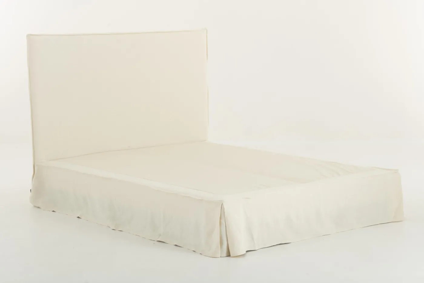 Lits|Lits<Flamant SANDRINE, lit double, avec tête de lit, couverture, 160cm