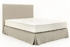 Lits|Lits<Flamant SANDRINE, lit double, avec tête de lit, couverture, 160cm