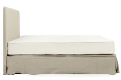 Lits|Lits<Flamant SANDRINE, lit double, avec tête de lit, couverture, 160cm