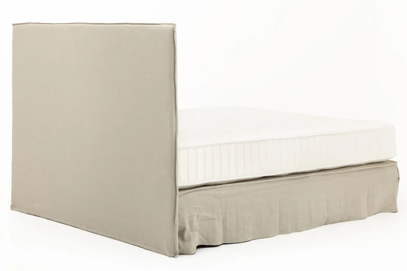Lits|Lits<Flamant SANDRINE, lit double, avec tête de lit, couverture, 160cm