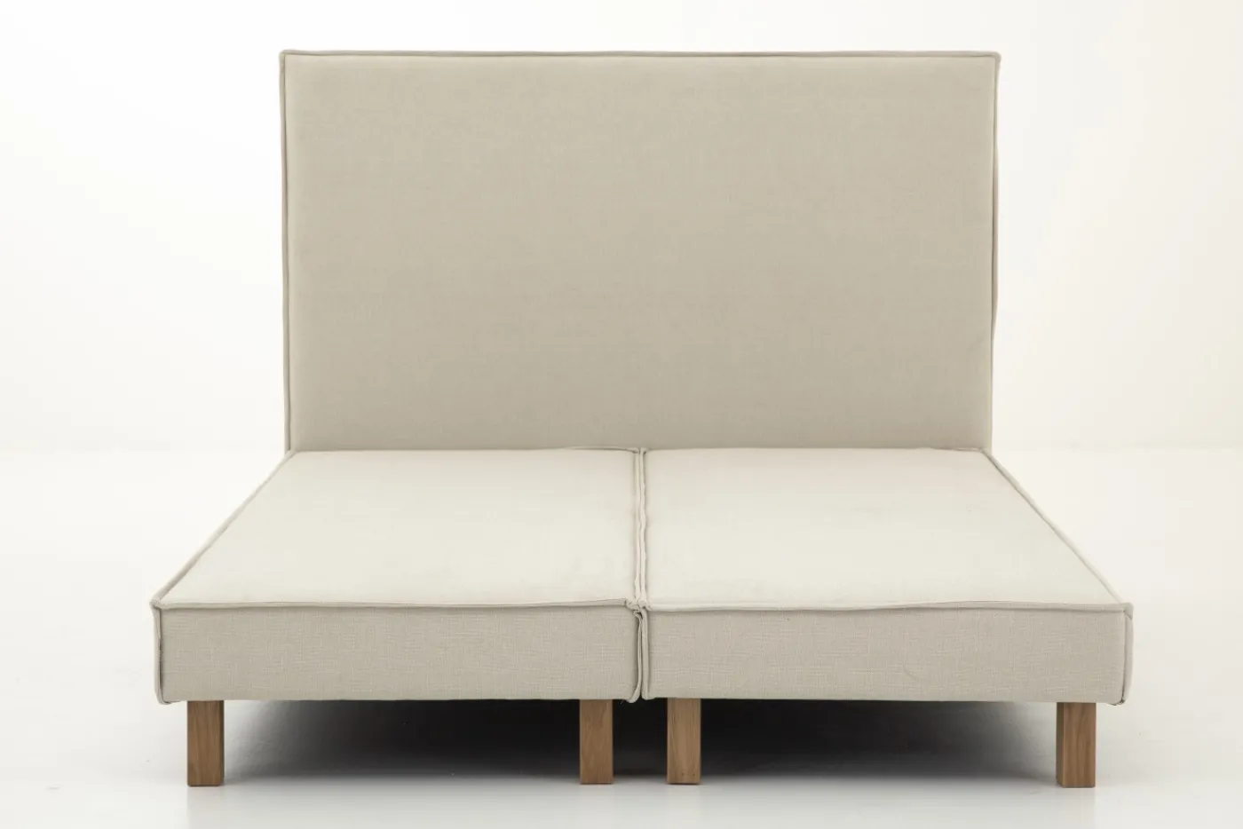Lits|Lits<Flamant SANDRINE, lit double, avec tête de lit, fixe, 180cm