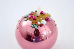 Bougies|Décoration<Flamant SAVINA, bougie leds, vieux Rose