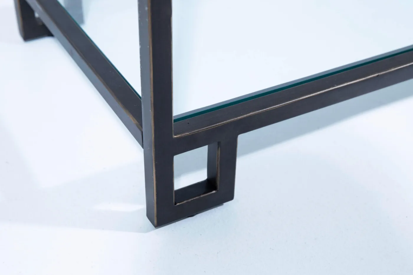 Tables D’Appoint & Consoles|Tables D’Appoint & Consoles<Flamant SCALETTO, table console, métal et verre Brun